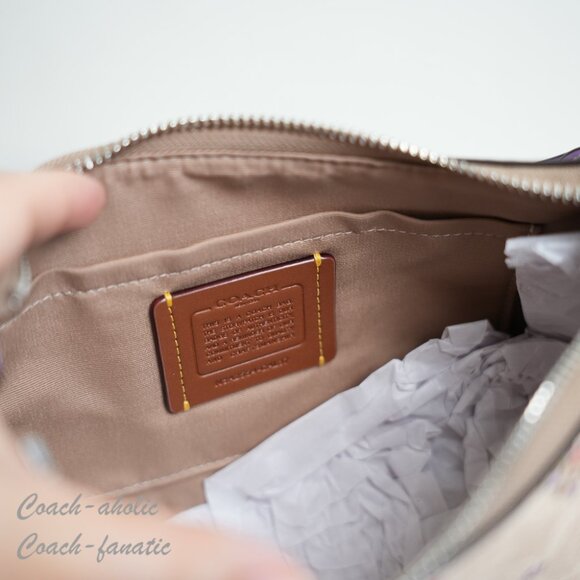 NWT Coach CAL37 Teri Shoulder Bag In Signature Canvas With Floral Print - Picture 10 of 10